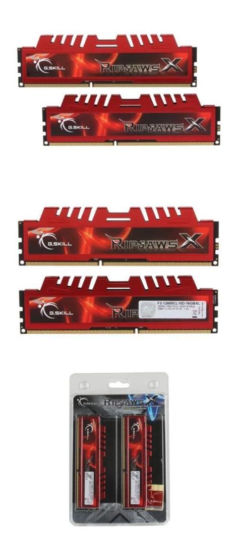 G.SKILL Ripjaws X Series 16GB (2 x 8GB) 240-Pin DDR3 SDRAM DDR3 1600 (PC3 12800) | eBay | 16gb ...