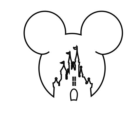 Mickey Mouse Outline Drawing | Free download on ClipArtMag