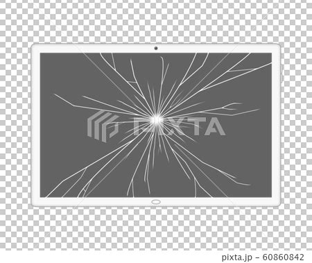 Tablet lcd screen cracks - Stock Illustration [60860842] - PIXTA