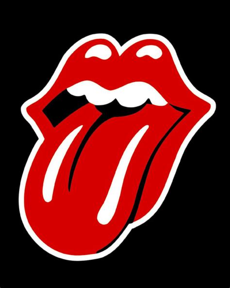 The Rolling Stones Logo Black And White - vrogue.co