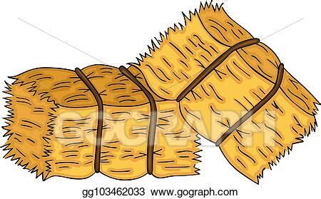 Vector Stock - Bales of hay. Clipart Illustration gg103462033 - GoGraph | Hay bales, Digital art ...