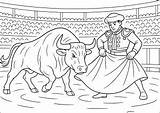 Matador Clipart Torero Drawing Drawings Bull Bullfighting Cliparts  sketch template