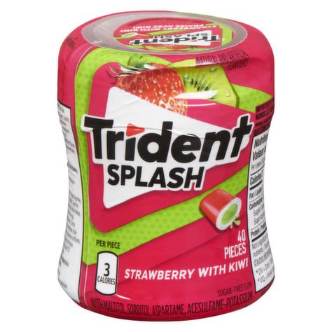 Trident - Splash Sugar Free Gum Strawberry with Lime Flavour