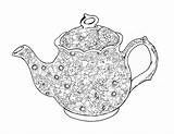 Free Teapot Coloring Pages sketch template