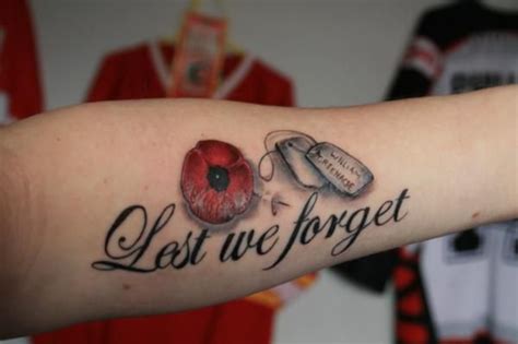 Pin by Ray on Tattoos | Remembrance tattoos, Lest we forget tattoo ...