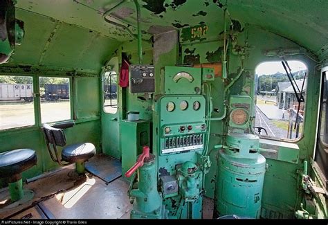 A cab shot of C&O 5828 a EMD GP7 on display at the C&O railway heritage center. | Train pictures ...