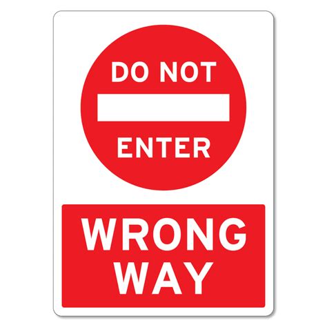 Do Not Enter Wrong Way Sign Clip Art