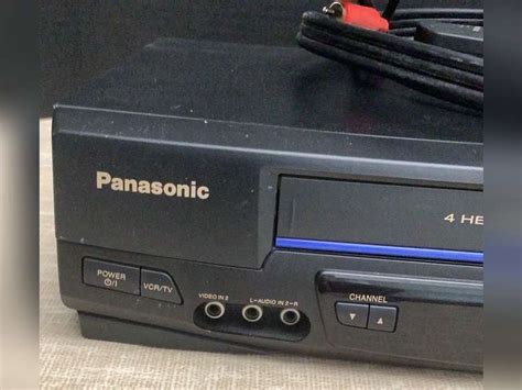 Panasonic Hi-Fi Stereo VHS player with remote and cables. Came on when ...