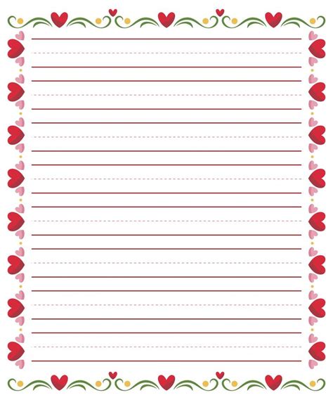 Printable Writing Paper with Borders | Writing paper printable, Paper ...