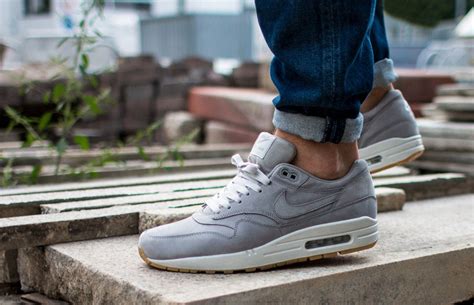 Nike Air Max 1 Leather Premium Medium Grey - Sneaker Bar Detroit