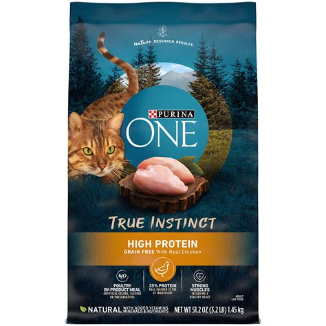 Purina ONE Natural, High Protein, Grain Free Dry Cat Food, True Instinct With Real Ocean ...