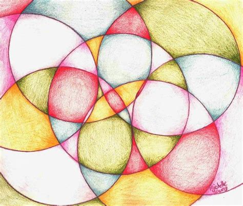 Colorful Circles Drawing by Michelle Young - Pixels