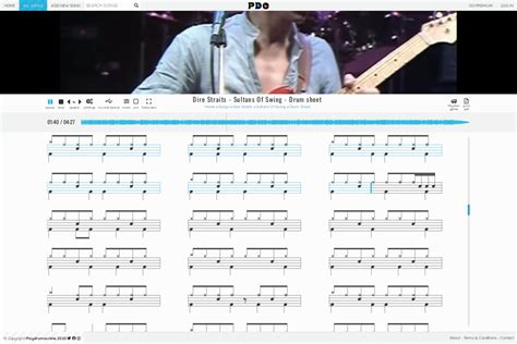 Dire Straits - Sultans Of Swing | drum sheet music