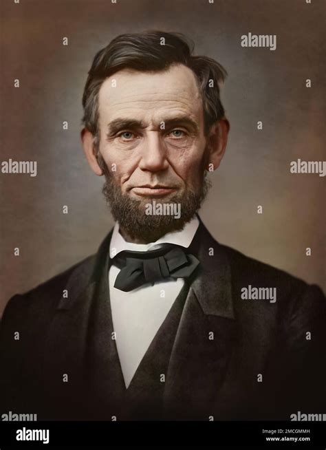 Abraham lincoln color standing portrait hi-res stock photography and ...