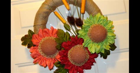 How To Make Burlap Ribbon Flowers And Wreath