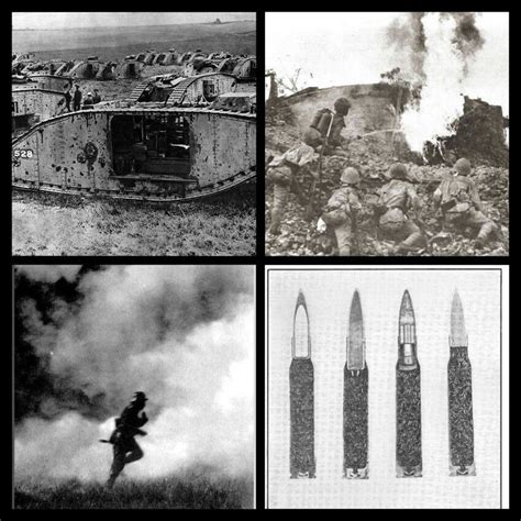 New Advances in Warfare: Tanks-1915 Flamethrower s-1911 Poison gas-1915 Tracer bullets-1916