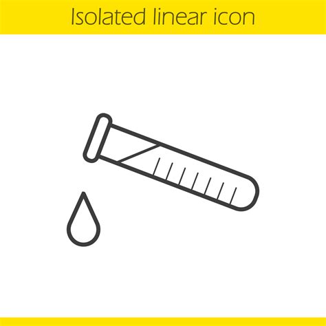 Chemical experiment linear icon. Thin line illustration. Laboratory ...