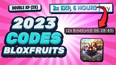 2x Exp Codes Blox Fruits 2024 June - Frieda Anallise