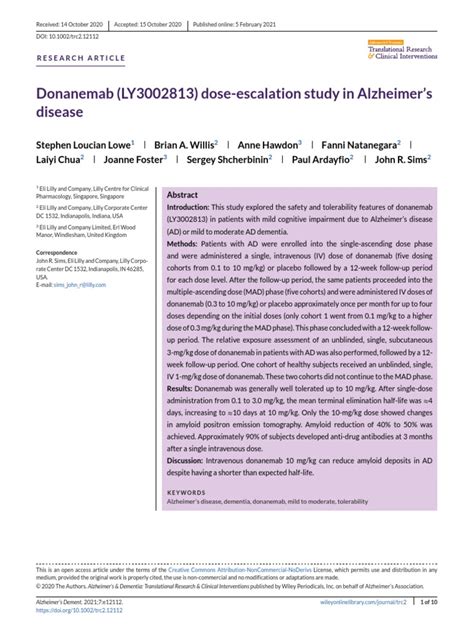 Donanemab PK | PDF