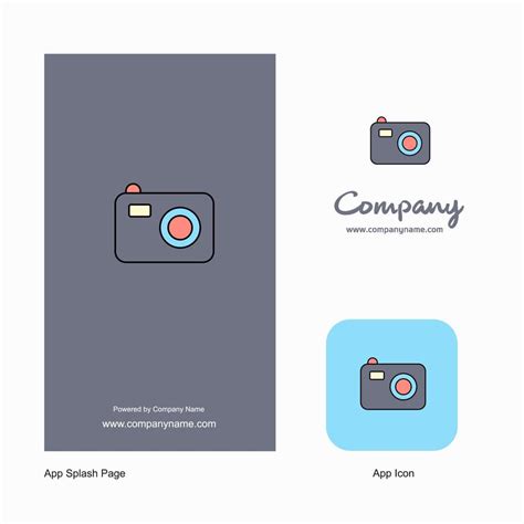 Camera Company Logo App Icon and Splash Page Design Creative Business App Design Elements ...