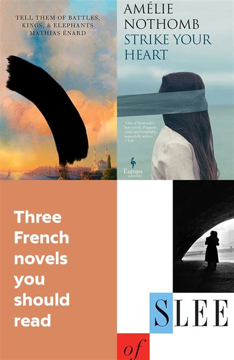 Three French Novels You Should Read (Published 2018) | French novel ...