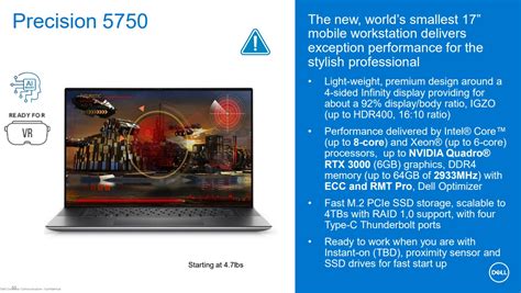 Dell Precision 5750 leak points to a 4.7 pound laptop with a 17 inch display (Dell XPS 17 too ...