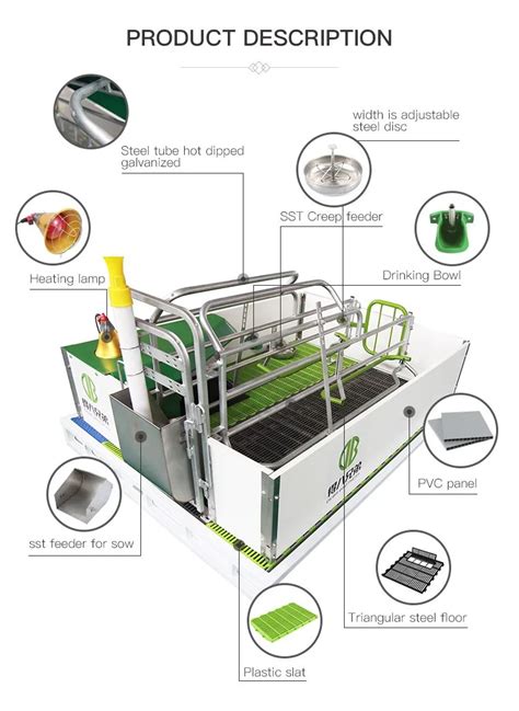 Pig Farm Equipment Farrowing Crate - Buy Farrowing Crate,Pig Farming Equipment,Pig Raising ...