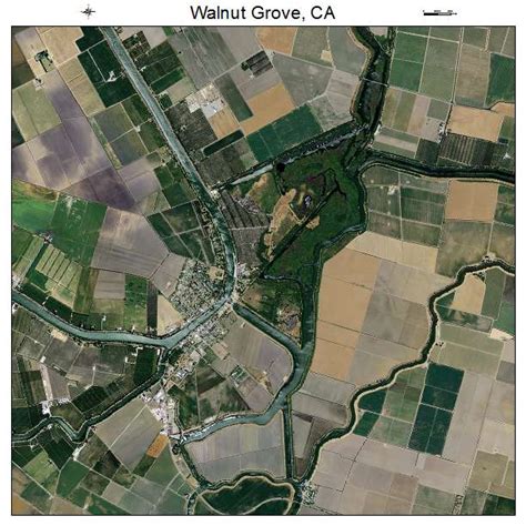 Aerial Photography Map of Walnut Grove, CA California