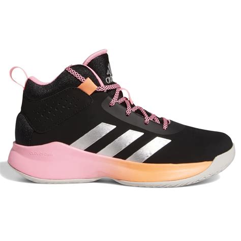 Adidas Cross Em Up 5 Wide - Kids Basketball Shoes - Black/Silver ...