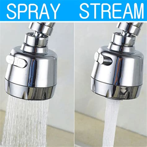 Kitchen Faucet Aerator 360 swivel aerator kitchen sprayer water saving aerator rotating faucet ...