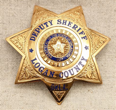 Beautiful Late 1950s Logan County Oklahoma Deputy Sheriff Badge by ...