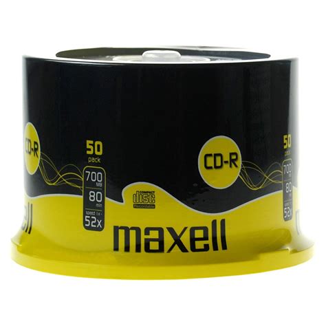 Maxell Cd-R 700Mb CD 50 Units Yellow | Techinn