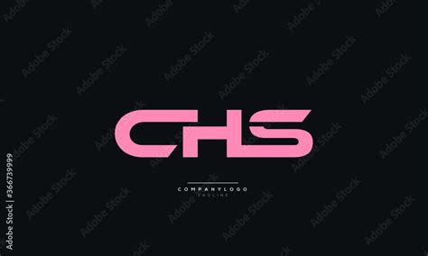 CHS Letter Business Logo Design Alphabet Icon Vector Symbol Stock ...