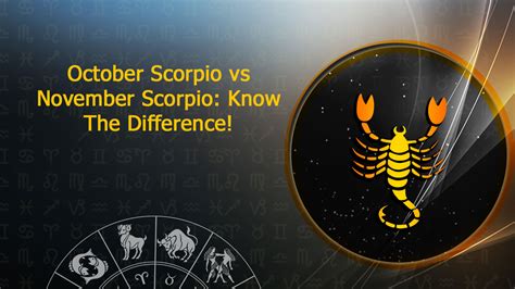 October Scorpio vs November Scorpio: Differences, Traits, Decans ...