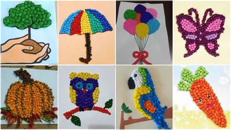 Crumpled Paper Crafts for Kids - Kids Art & Craft