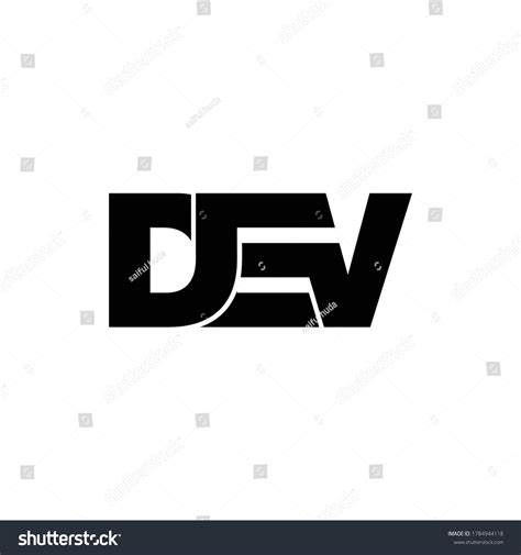 Letter Dev Simple Logo Design Vector: เวกเตอร์สต็อก (ปลอดค่าลิขสิทธิ์ ...