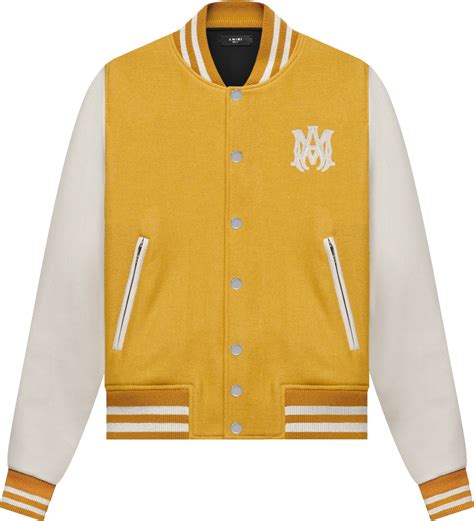 Amiri Yellow & White MA Varsity Jacket | INC STYLE