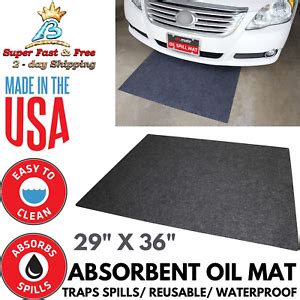 Large Absorbent Oil Spill Mat Reusable Floor Garage Pad Protector Gardening Mats | eBay