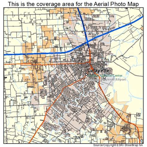 Aerial Photography Map of Lafayette, LA Louisiana