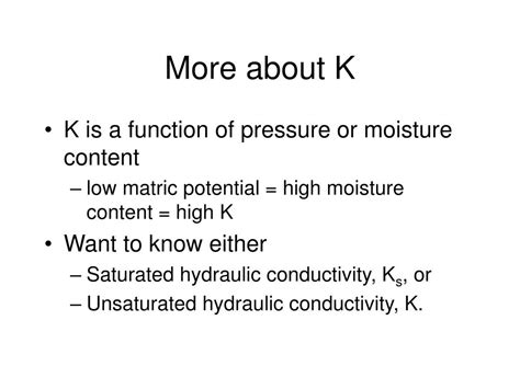 PPT - Methods Used to Determine Hydraulic Conductivity PowerPoint ...