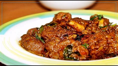 Spicy Mutton Fry - Andhra Style Recipe - Indian Kitchen Foods - YouTube