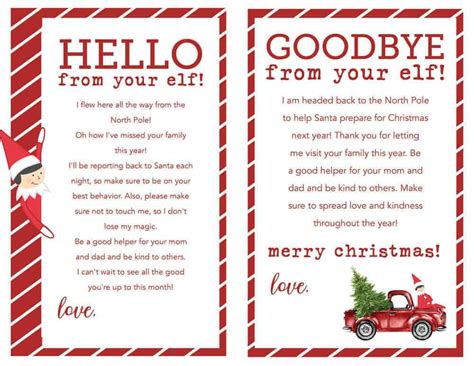 Elf Letter Printable