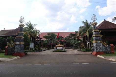 Front View of the Entrance Gate To the Siger Tower, Bandar Lampung at ...