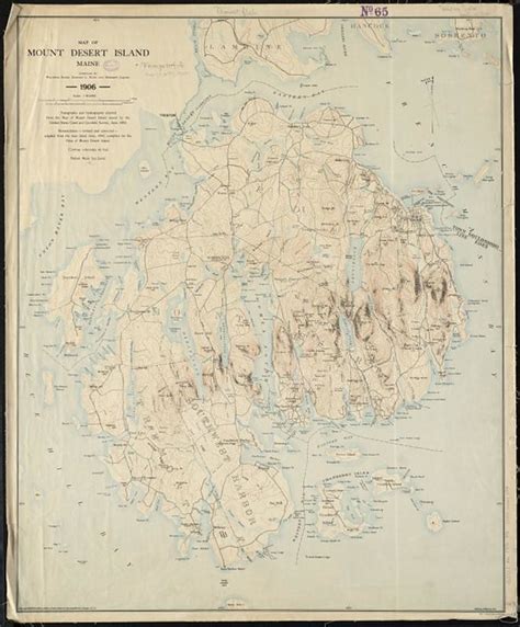 Map of Mount Desert Island, Maine | Zoom into this map at ma… | Flickr