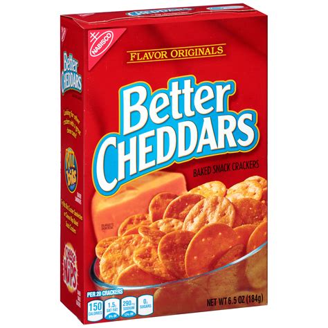 Nabisco Better Cheddars Original Baked Snack Crackers - Shop Crackers ...