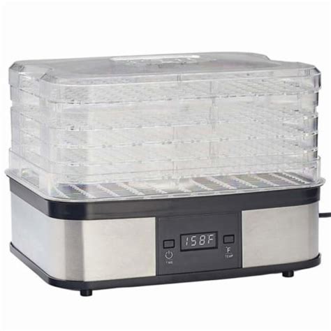 Lem Products 6015129 3.5 sq. ft.Lem 5 Trays Food Dehydrator, Silver ...