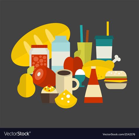 Food label Royalty Free Vector Image - VectorStock