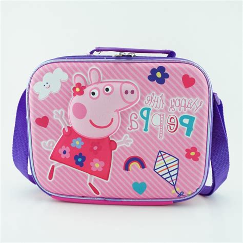 Peppa Pig Lunch Box Girls with Shoulder Strap