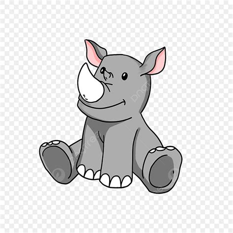 Cute Rhino Clipart Transparent Background, Cute Rhino Baby Rhino Clipart, Rhino Clipart ...