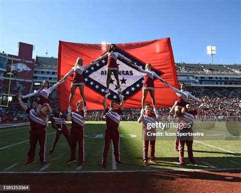 Arkansas Razorbacks Cheerleaders Photos and Premium High Res Pictures ...